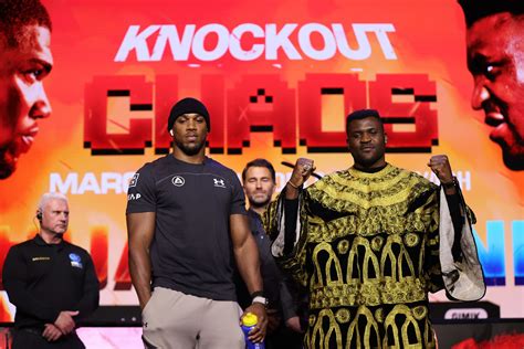 Anthony Joshua Vs. Francis Ngannou: Odds, Records, Prediction  .